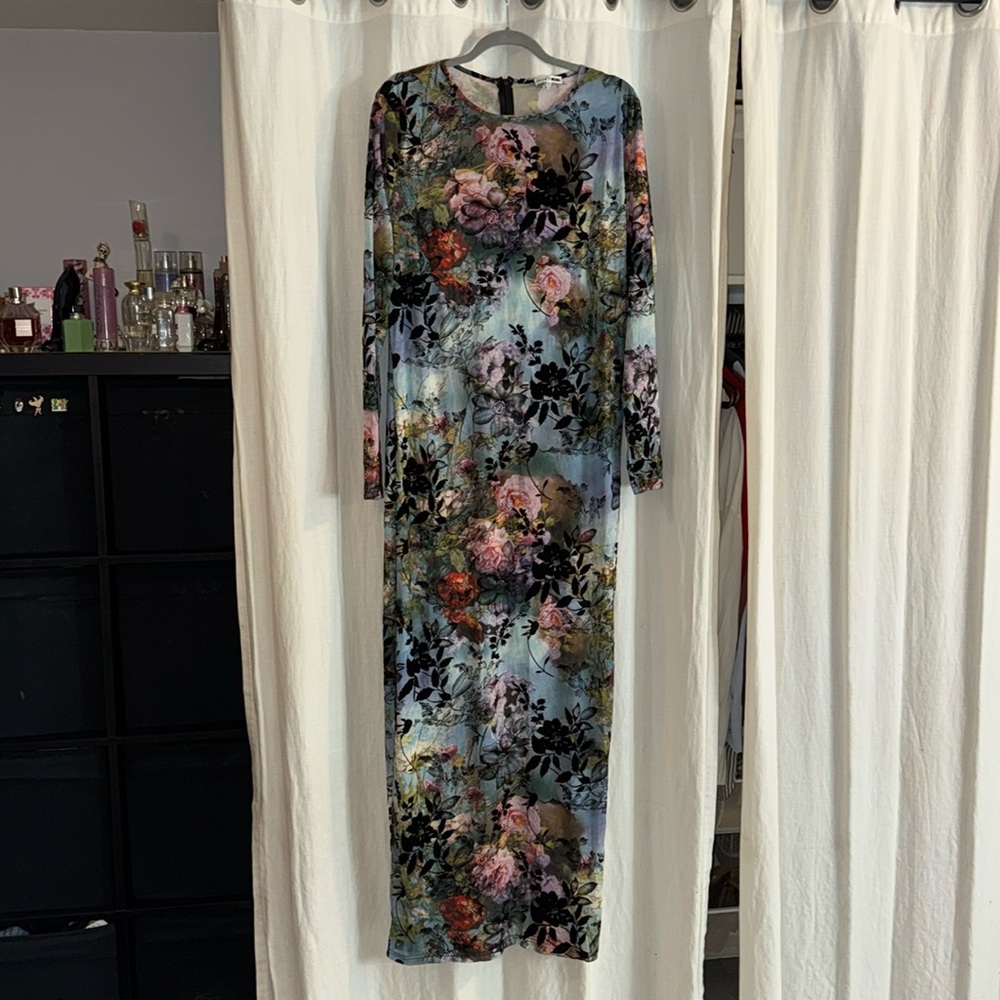 # 57 Mesh floral dress